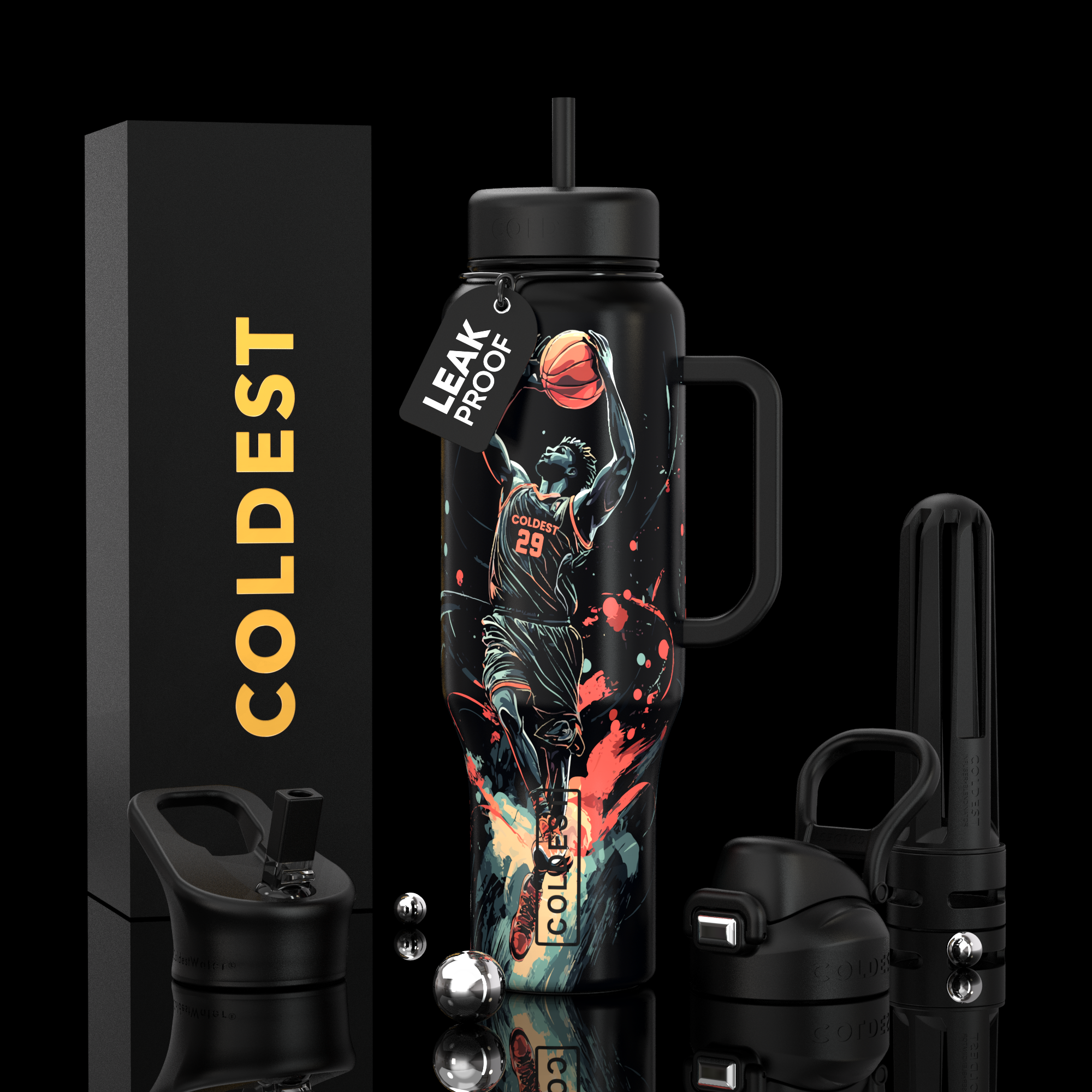 COLDEST 46oz Limitless Ultra v8 Water Bottle