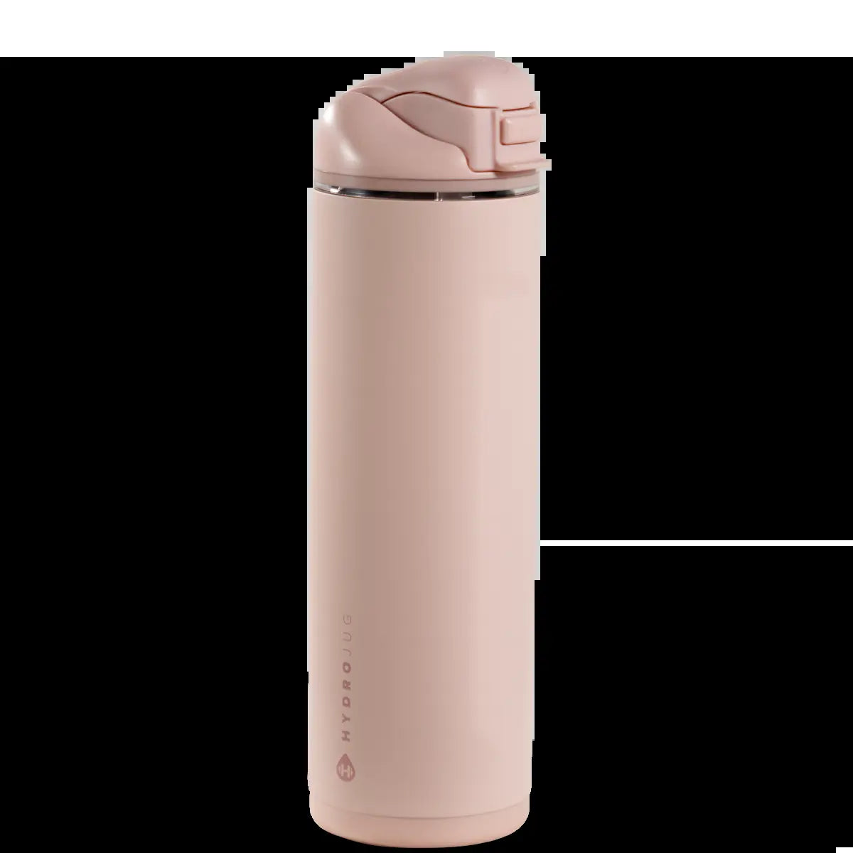 Hydrojug Ease2O Water Bottle with Straw & Chug Lid, Stainless Steel, Vented Cap to Help Reduce Pressure, Water-Level Window, Cup Holder Friendly, Non-Slip Base